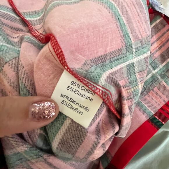 Grace Karin Women's Vintage Cap Sleeve Red Plaid Pencil Dress Bodycon Size Large - Picture 4 of 5